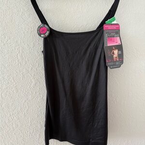Maidenform Black Tummy Shapewear Camisole L
